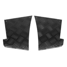 Rear Wing Corner Chequer Plate 90 2mm Black Land Rover Defender HA134B2