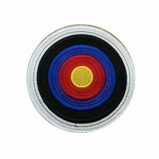 1 x Archery Target Sports Clubs Schools Teams Hobby Patch Motif Sewing Trimming