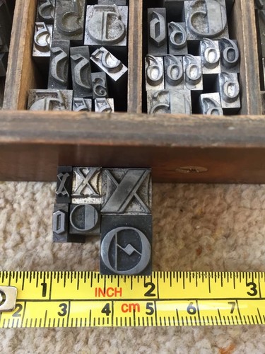 Printing type letter metal - printing,