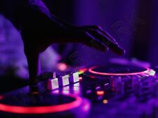 MUSIC PHOTO DJ DECKS NEON TURNTABLE 12x16" POSTER ART PRINT HP3130