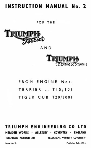 Triumph tiger cub - tiger,
