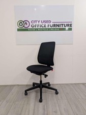 Haworth Lively Operator Chair, Fully Adjustable, Lumbar Support, Black Mesh