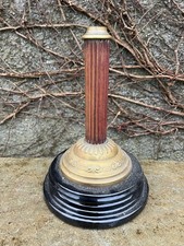 Antique brass oil lamp base
