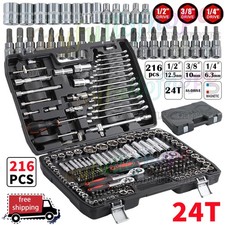 216PCS Socket Set 1/4" 3/8"