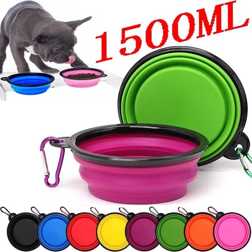 Collapsible dog bowl silicone - dog,