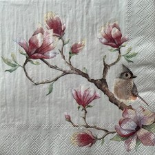 2 x cocktail paper napkins for