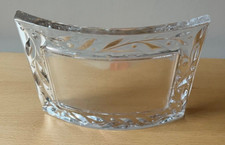 Vtg. Cristal D’Arque, Genuine Lead Crystal, Petals, Curved Picture Frame, 6x4"