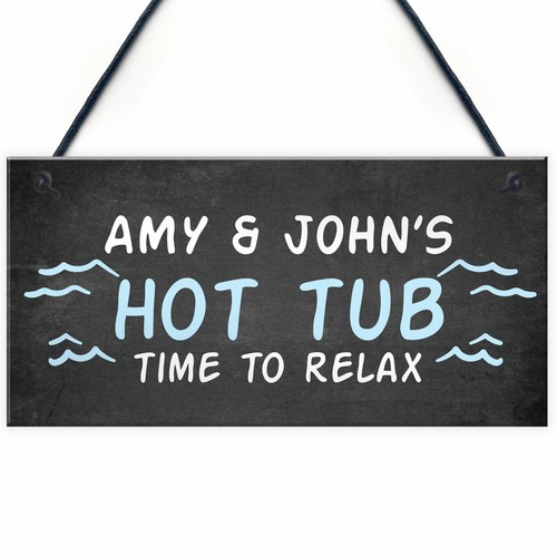 Hot tub hanging sign novelty - tub,