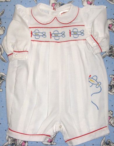 Smocked romper all - smocked, in
