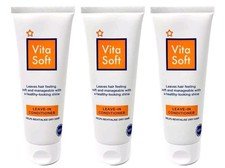 3 X Vita soft leave in hair conditioner revitalise shine softness as vitapointe