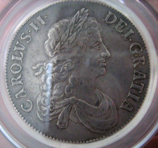 1664 Crown - Stunning Example, Graded 55 by CGS With Public Auction Provenance