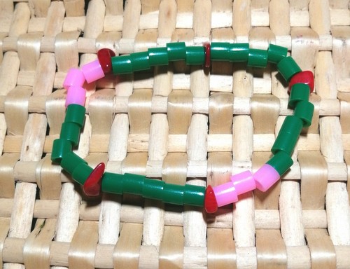 Green pink red plastic - green,