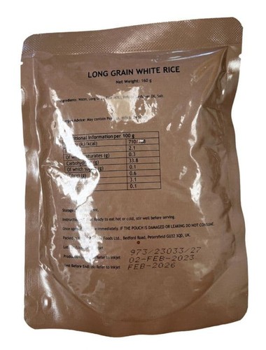 British army ration meal - british, pouch