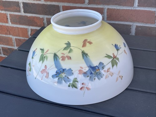 Antique hand painted glass - hand,