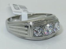 Mens cz ring pinky signet