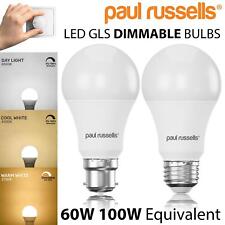 LED Dimmable GLS Bulbs 8.5W=60w 14W=100w Equivalent Bayonet B22 Screw E27 240V
