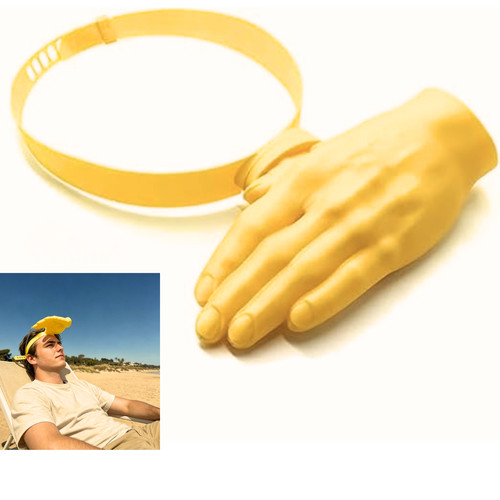 Novelty sun shade hand - sun, hat