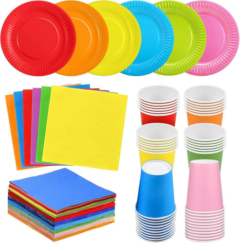 Pack colorful rainbow party - colorful,