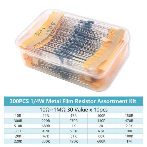 300pcs resistors assortment - 300pcs,
