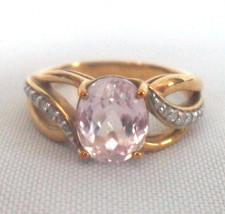 2.2ct Kunzite and Diamond