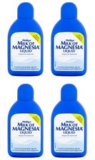 4 x PHILLIPS'  Milk of Magnesia Liquid (200ml) - Mint Flavour  NP