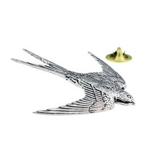 Swallow bird English Pewter