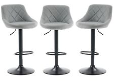 3 X Grey Bar Stools Chairs