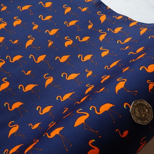 100 cotton poplin flamingos - 100%,