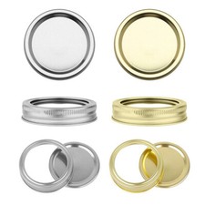 24PCS 70MM Split-Type Canning Lids Rings and Bands for Regular Mouth Mason Jar