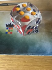 Large Clear Vintage Dice 65mm