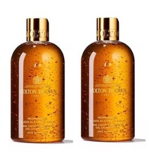 2x Molton Brown Mesmerising Oudh Accord & Gold Bath and Shower Gel 300ml