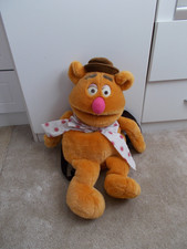 The Muppets Show FOZZIE BEAR 26" Plush Soft Backpack Bag 