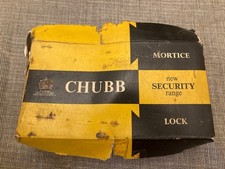 Vintage Chubb 3G110 Castle Mortice Deadlock With 3 Keys Unused See Pics