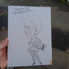 Pencil sketch caricature / 1978