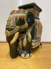 Large vintage ceramic elephant - vintage,