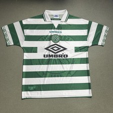 Vintage Celtic FC Football Shirt Mens Large Umbro 1997/1998/1999 Home Original