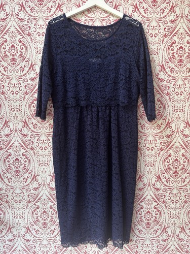 Seraphine luxe navy lace - navy,