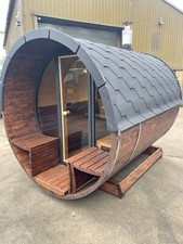 3-4 person barrel sauna With Wood fired Stove