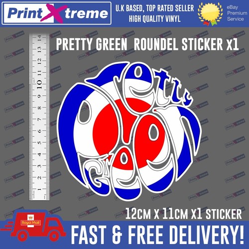 Pretty green logo sticker - pretty, x1