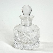 SMALL CUT GLASS DECANTER
