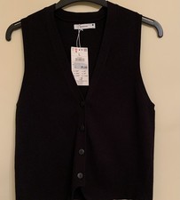 Ladies V Neck Knitted Button