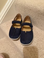 Hotter Blue Wide Fit Quake II Touch-Fastening Shoes Size 4,5