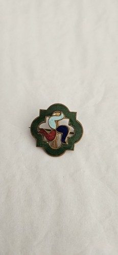 Isle man enamelled badge - man,