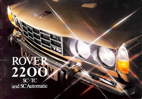Rover 2200 car - sales, brochure