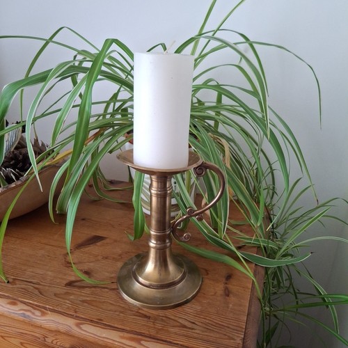 Vintage brass candle holder - vintage,