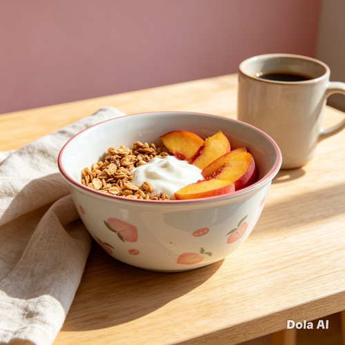 Peach pattern ceramic - x,