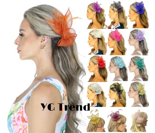 Small feather flower hair - feather,