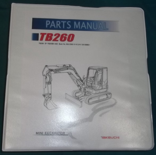Takeuchi tb260 excavator parts - takeuchi,