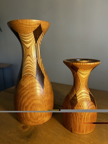 Two vintage handcrafted heavy - vintage,
