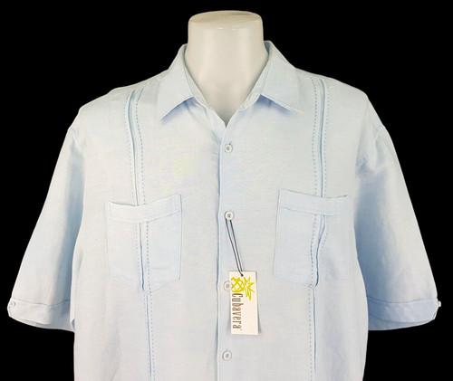 Cubavera mens linen blend - mens, blue